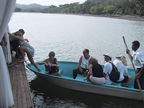 Boarding River Tour Boat