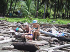 Kathy and Martine at Playa Ventunas